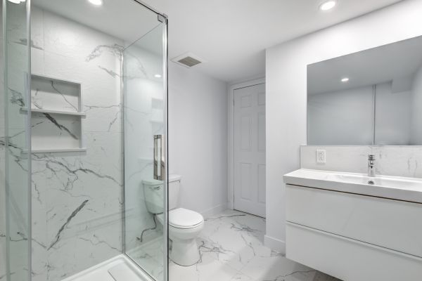 Basement Bathroom Installation in Waxhaw